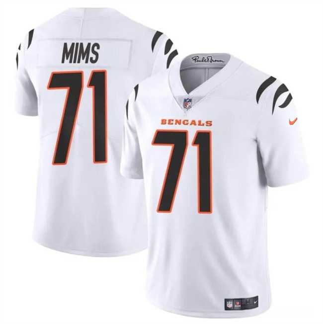 Men & Women & Youth Cincinnati Bengals #71 Amarius Mims White 2024 Draft Vapor Untouchable Limited Stitched Jersey->cincinnati bengals->NFL Jersey